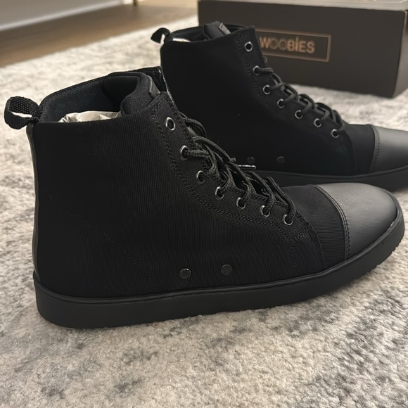 Woobies Men’s Combat Boots - Picture 3 of 15